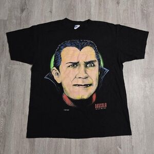 Vintage 1991 Count Dracula Vampire Horror Bela Lugosi Tee XL